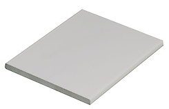 Смуга алюмінієва 80ммх5мм L=5950 мм біла