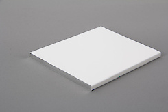 Смуга алюмінієва 80ммх5мм L=5950 мм біла