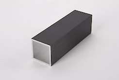 Труба квадратна алюмінієва пустотіла 30х30 чорний BRUSH