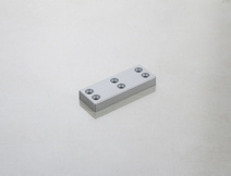 Меблева ніжка Poliplast НП-2 пластикова срібляста h=10 мм