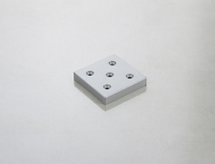 Мебельная ножка Poliplast НП-6 пластиковая серебристая h=10 мм