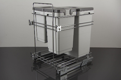 Выдвижной сортер для мусора Vibo Kombi easy для модуля 450 мм на 3 ведра с доводчиком