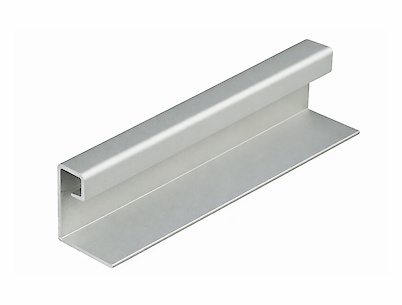 Профиль-ручка для раздвижных дверей алюминиевый L=5500мм серебро (профиль РС)