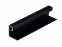 Профіль-ручка для розсувних дверей алюмінієвий L=5500мм чорний Brush (профіль РС)