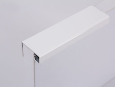 Профіль-ручка для розсувних дверей алюмінієвий L=5500мм білий