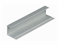 Профіль-обрамлення для розсувних дверей алюмінієвий анодований L=5500мм срібло (профіль РС)