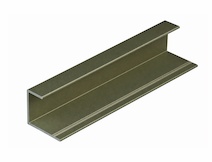 Профіль-обрамлення для розсувних дверей алюмінієвий L= 5500мм інокс (коньяк) (профіль РС)