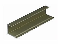 Профіль-обрамлення для розсувних дверей алюмінієвий L= 5500мм інокс (коньяк) (профіль РС)