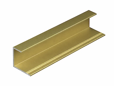 Профиль-обрамление для раздвижных дверей алюминиевый L= 5500мм шампань (профиль РС)