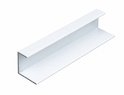 Профиль-обрамление для раздвижных дверей алюминиевый L= 5500мм белый (профиль РС)