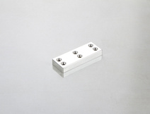 Меблева ніжка Poliplast НП-3 пластикова в кольорі хром h=10 мм