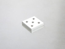 Меблева ніжка Poliplast НП-7 пластикова в кольорі хром h=10 мм