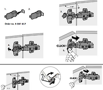 Hettich Sensys обмежувач кута відкривання для 8645i