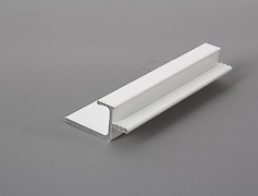 Профіль-ручка Н2 білий під плиту 18мм довжина 5950мм