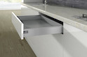 Боковина ящика Hettich ArciTech h=94 L=450 левая серебристая