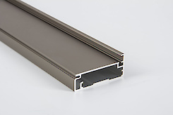 Фасадный рамочный профиль алюминиевый М23 коньяк