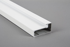 Фасадный рамочный профиль алюминиевый М4 белый