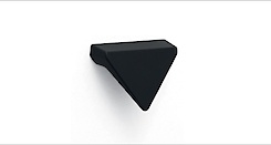 Мебельная ручка Poliplast полипласт РП-37 матовая черная