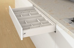 Лоток для столових приладів Hettich OrgaTray 570 для шухляди ArciTech 800x500 білий