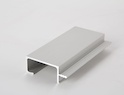 Врізний торцевий алюмінієвий профіль-ручка Н3 алюміній під плиту