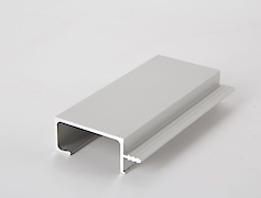 Врізний торцевий алюмінієвий профіль-ручка Н3 алюміній під плиту