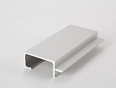 Врізний торцевий алюмінієвий профіль-ручка Н3 алюміній Brush під плиту