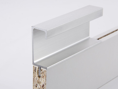 Врезной торцевой профиль ручка Н3 алюминиевый L=5950мм алюминий Brush для плиты 18мм