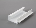 Врізний торцевий алюмінієвий профіль-ручка Н3 білий під плиту
