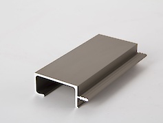 Врізний торцевий алюмінієвий профіль-ручка Н3 інокс