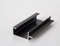 Профіль-ручка Н3 чорний Brush під плиту 18мм довжина 5950мм