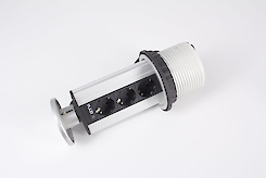 Вбудована розетка вертикальна на 3 вилки