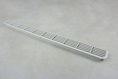 Решітка Euro Orvel в пластиковий цоколь зовнішня H=45 сіра