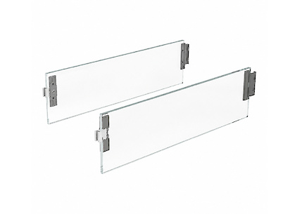 Надставка на боковину DesignSide Hettich зі скла ArciTech h=124 мм L=500