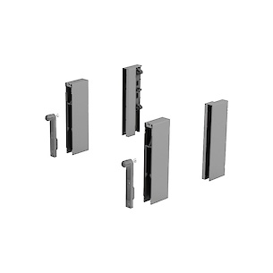 Адаптер DesignSide Hettich для шухляд ArciTech h=124 мм сріблястий