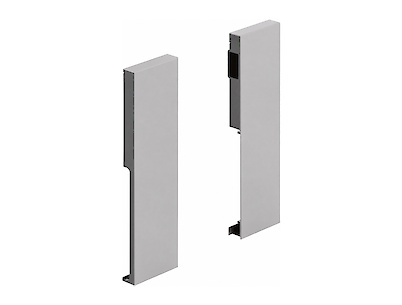 Комплект з'єднувачів Hettich для передньої панелі шухляди ArciTech h=186 сріблястий