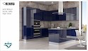 MDF-панель Rehau 19.6мм Rauvisio Brilliant Notte 1680L HG (Темно-синий)