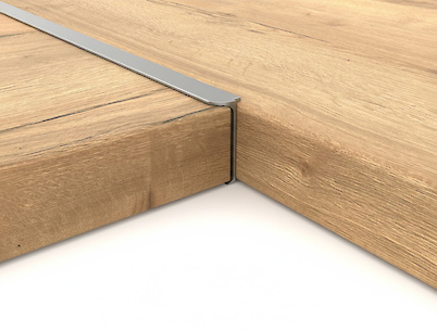 Угловое обрамление для столешниц 38мм R3, алюминий