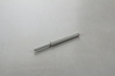 Выталкиватель для фасадов K-Push Tech врезной Italiana Ferramenta усиленный с ходом 37мм с буфером серый