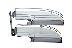 Выдвижной угловой механизм Rolling Corner Vibo с двумя полками, правый,  комплект (ROL60DXOMBC)