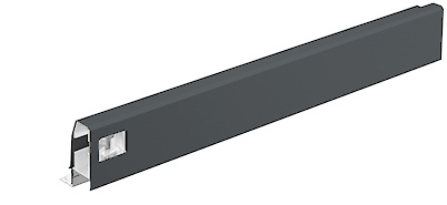 Боковина шухляди Hettich ArciTech h=78 L=500 права антрацит