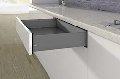 Боковина шухляди Hettich ArciTech h=126 L=500 права антрацит