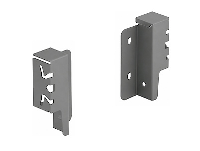 Кріплення задньої стінки Hettich для шухляди ArciTech h=94 праве антрацит