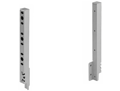 Кріплення задньої стінки Hettich для шухляди ArciTech h=282 праве сріблясте
