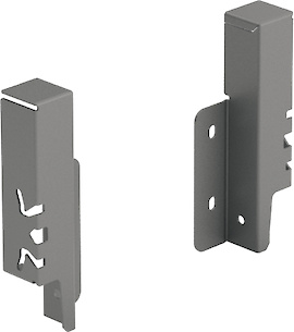 Кріплення задньої стінки Hettich для шухляди ArciTech h=126 праве антрацит