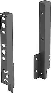 Кріплення задньої стінки Hettich для шухляди ArciTech h=218 праве антрацит