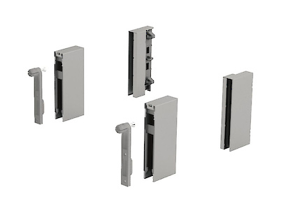 Адаптер DesignSide Hettich для шухляд ArciTech h=92 мм сріблястий