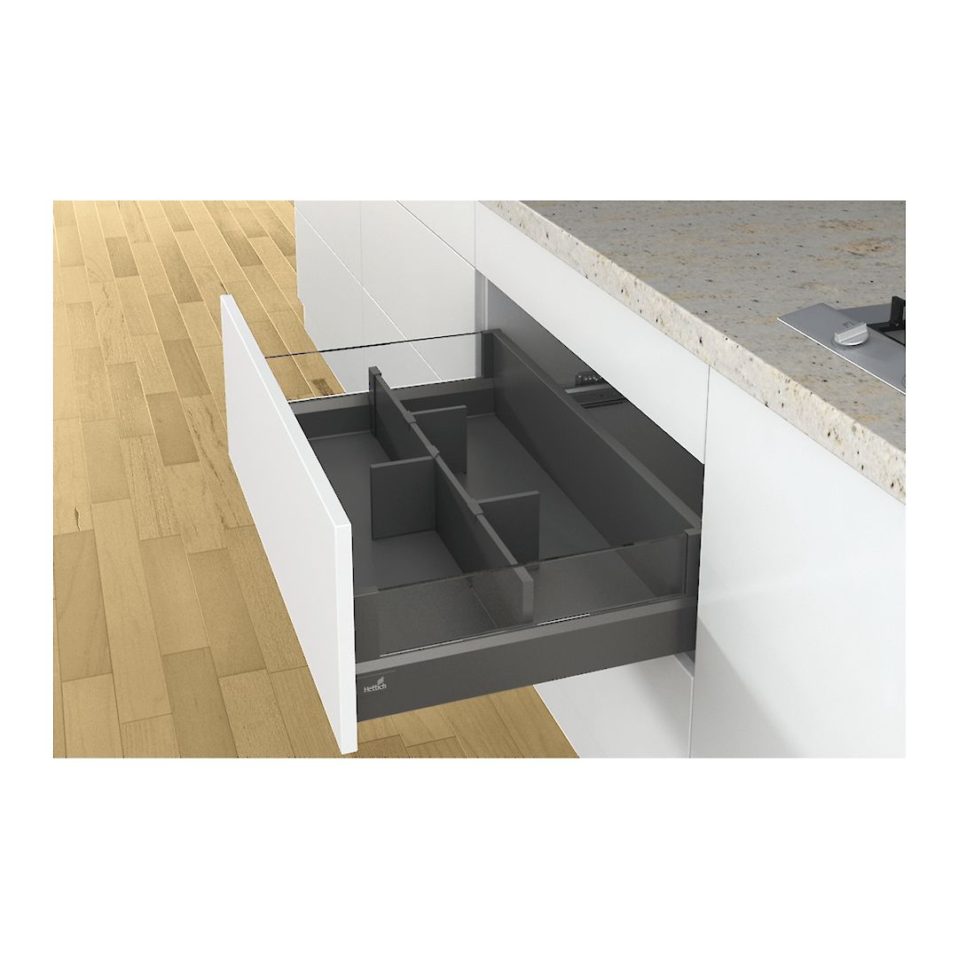 Внутрішня організація Hettich OrgaStore 810 для шухляд ArciTech шириною 900мм і глибиною 500 антрацит