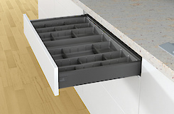 Лоток для столовых приборов Hettich OrgaTray 570 для ящика ArciTech 800x500 антрацит