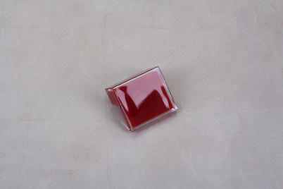 Мебельная ручка Poliplast РП-39/32 прозрачный красный