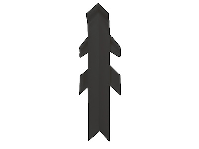 Р угол внутр. 90° WAP112 черный